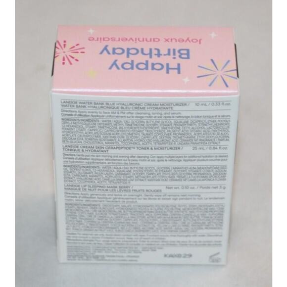 2025 Sephora Birthday LANEIGE 3PC - Water Bank Lip Sleeping Mask Cream Skin NEW - Picture 3 of 7